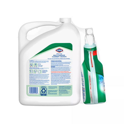 Clorox Clean-Up All Purpose Cleaner with Bleach with Refill - Original Scent, 32 oz. Spray/180 oz. Refill